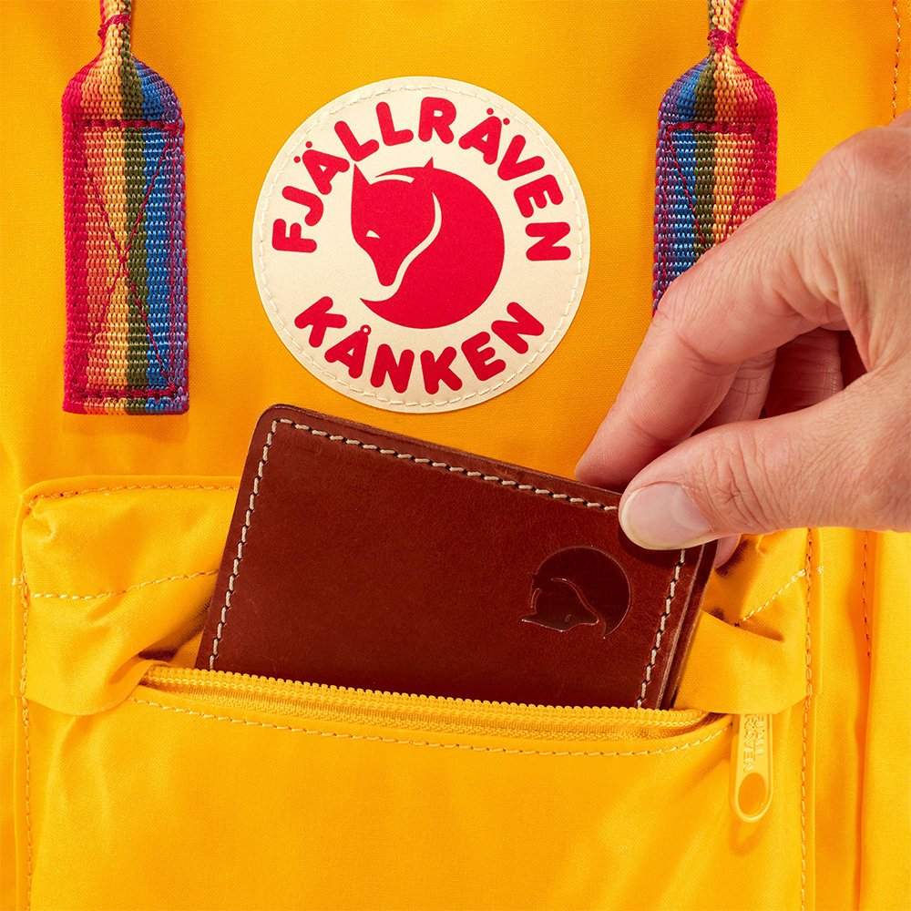 Рюкзак Fjallraven Kanken MINI Warm Yellow - Rainbow Pattern (141-907) - фото 12