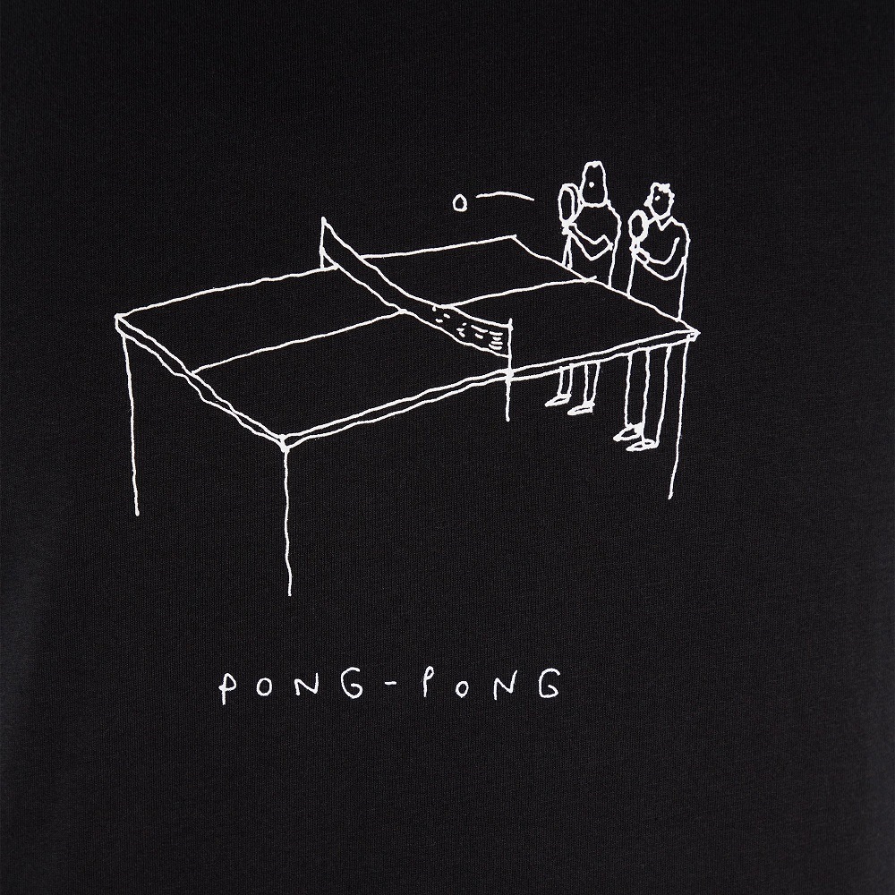 Футболка Dedicated Stockholm Pong Pong Black мужская - фото 1