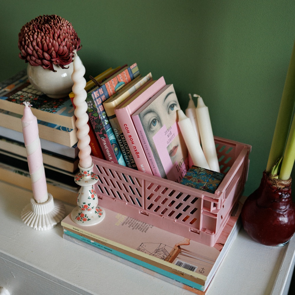 Пластиковые складные боксы 25х15 см (разные цвета) - фото 9