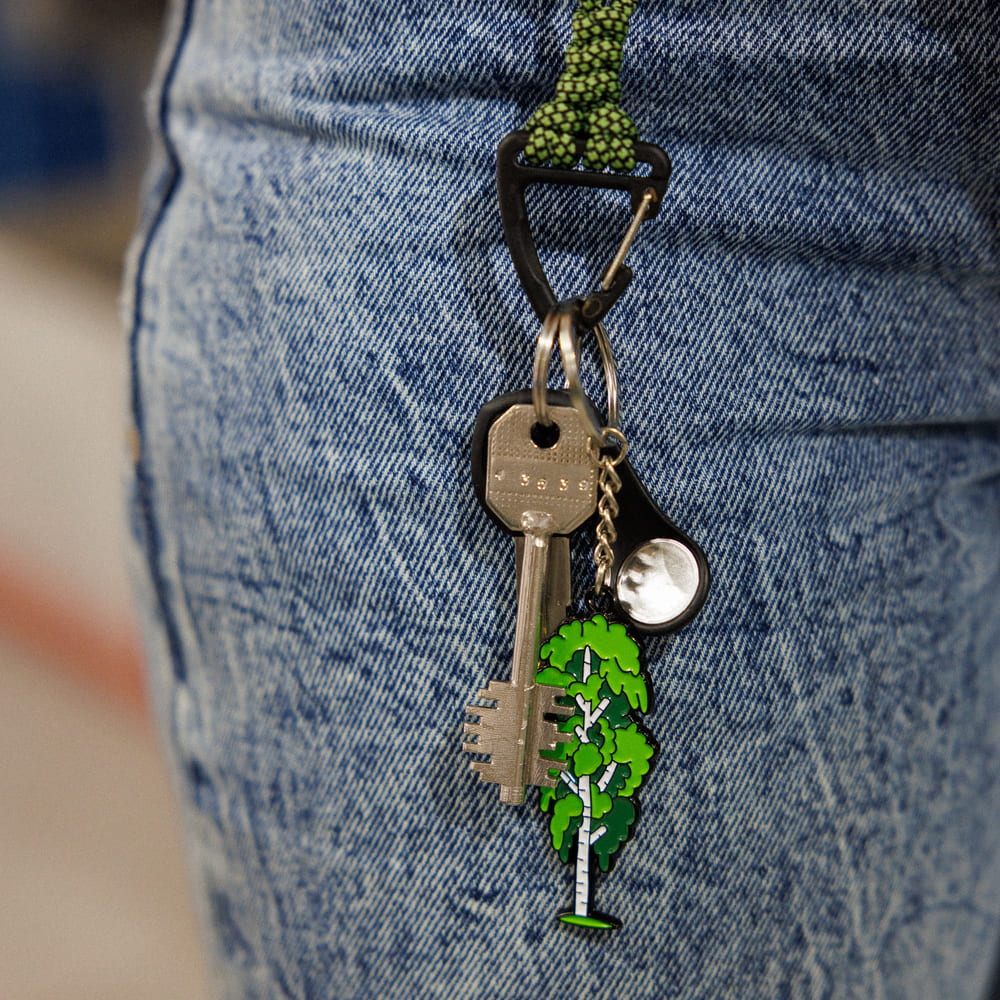 Брелок металлический FRIEND FUNCTION Береза - фото 2