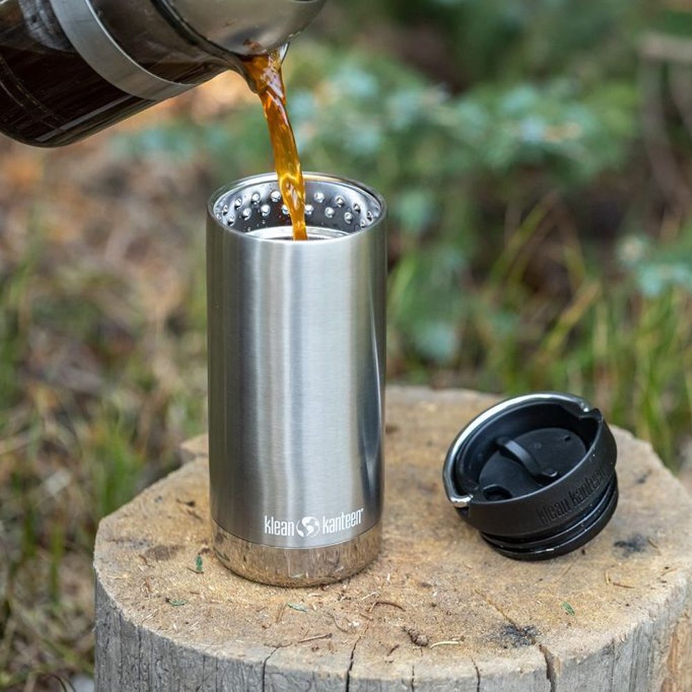 Термокружка Klean Kanteen TKWide 355 мл Cafe Cap Brushed Stainless - фото 6