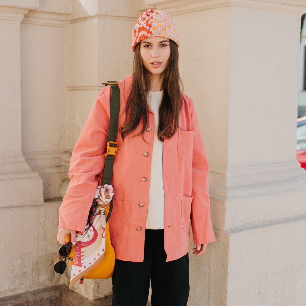 Рабочая рубашка Friend Function лососевая унисекс