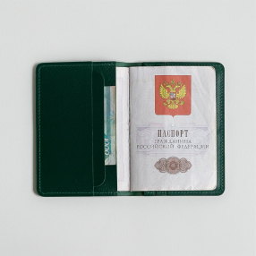 Обложка на паспорт Friend Function зеленая