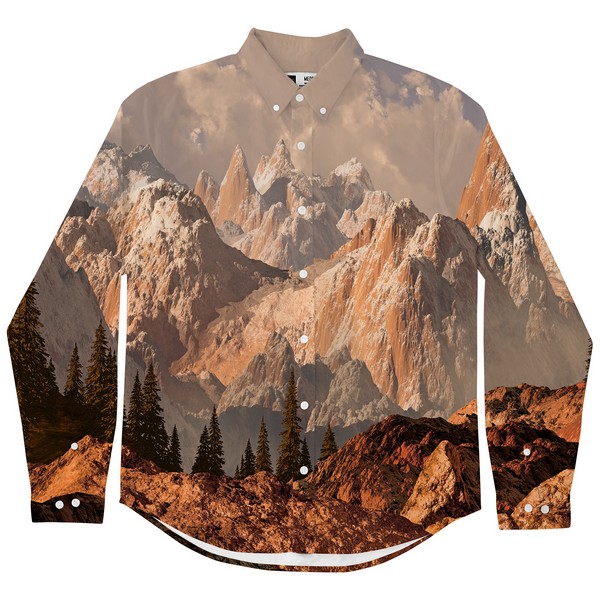 Рубашка Dedicated Varberg Mountains Multi Color мужская - фото 5
