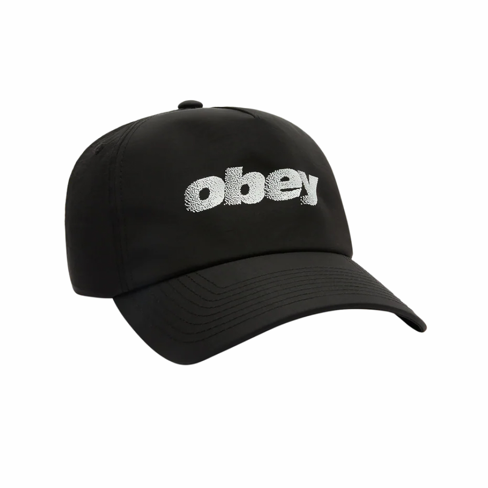 Кепка Obey Stipple 5 Panel Nylon Snapback Black