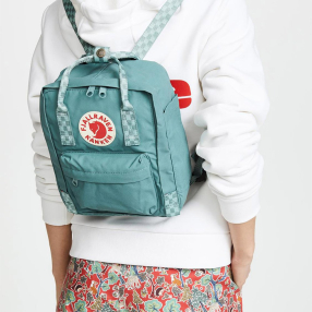 Рюкзак Fjallraven Kanken MINI Frost Green - Chess Pattern (664-904)