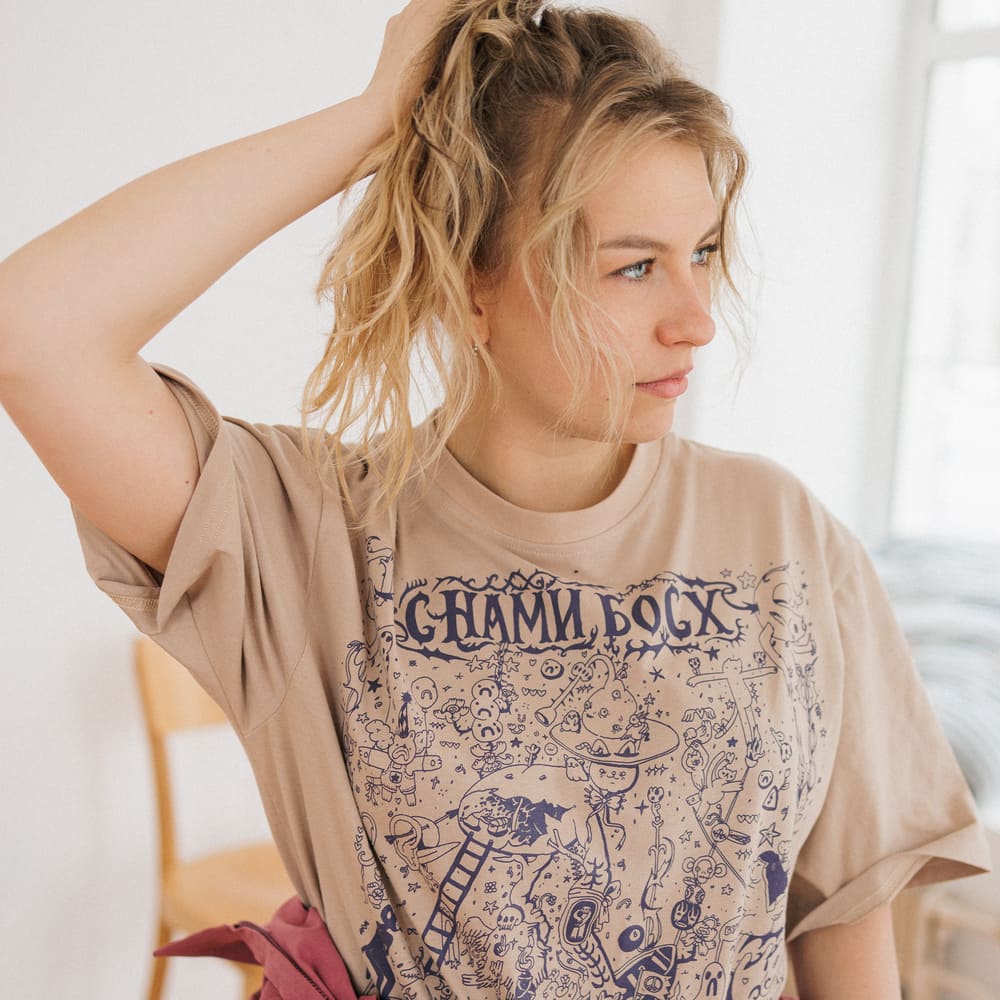 Футболка Barking Store C НАМИ БОСХ оверсайз - фото 3