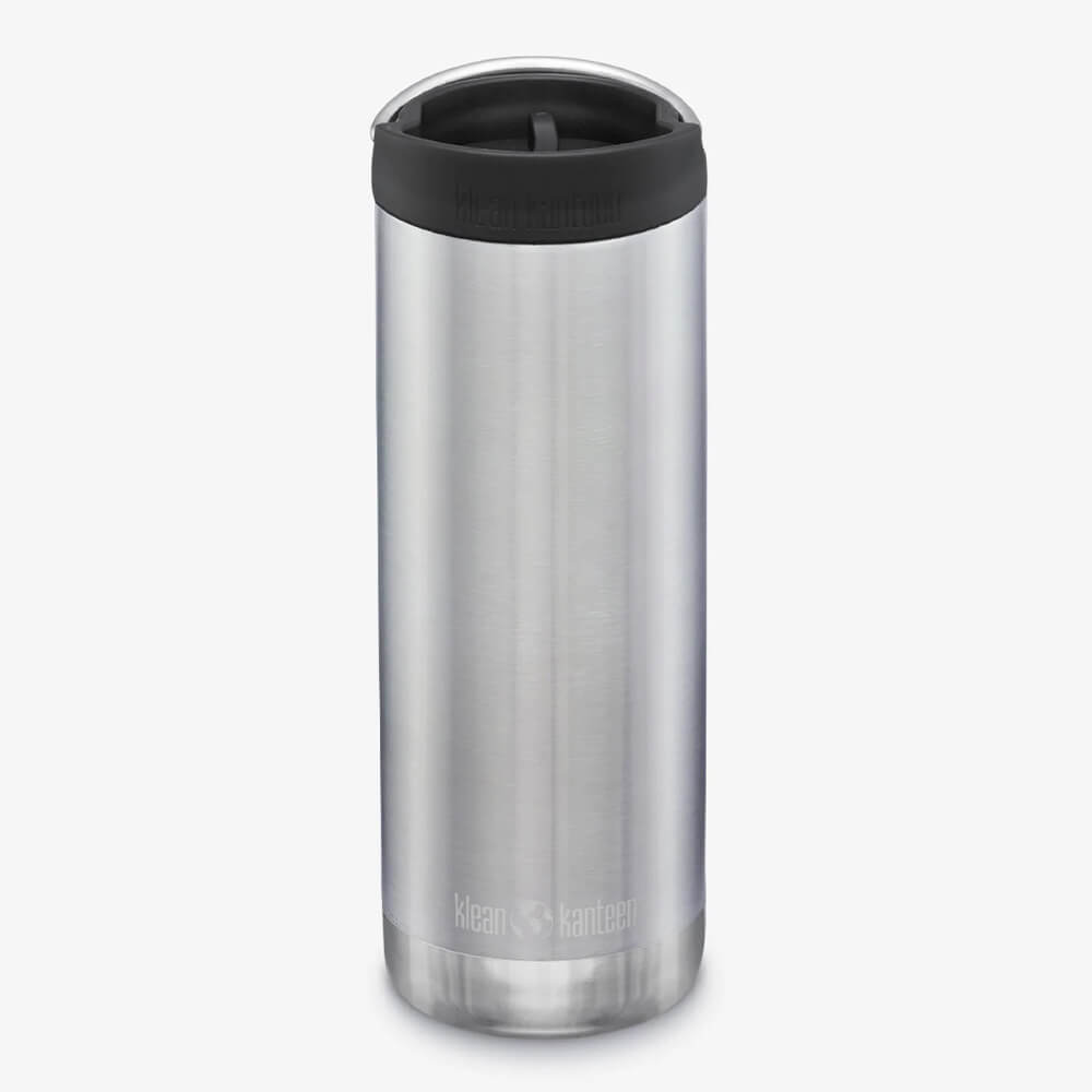 Термокружка Klean Kanteen TKWide 473 мл Cafe Cap Brushed Stainless - фото 1