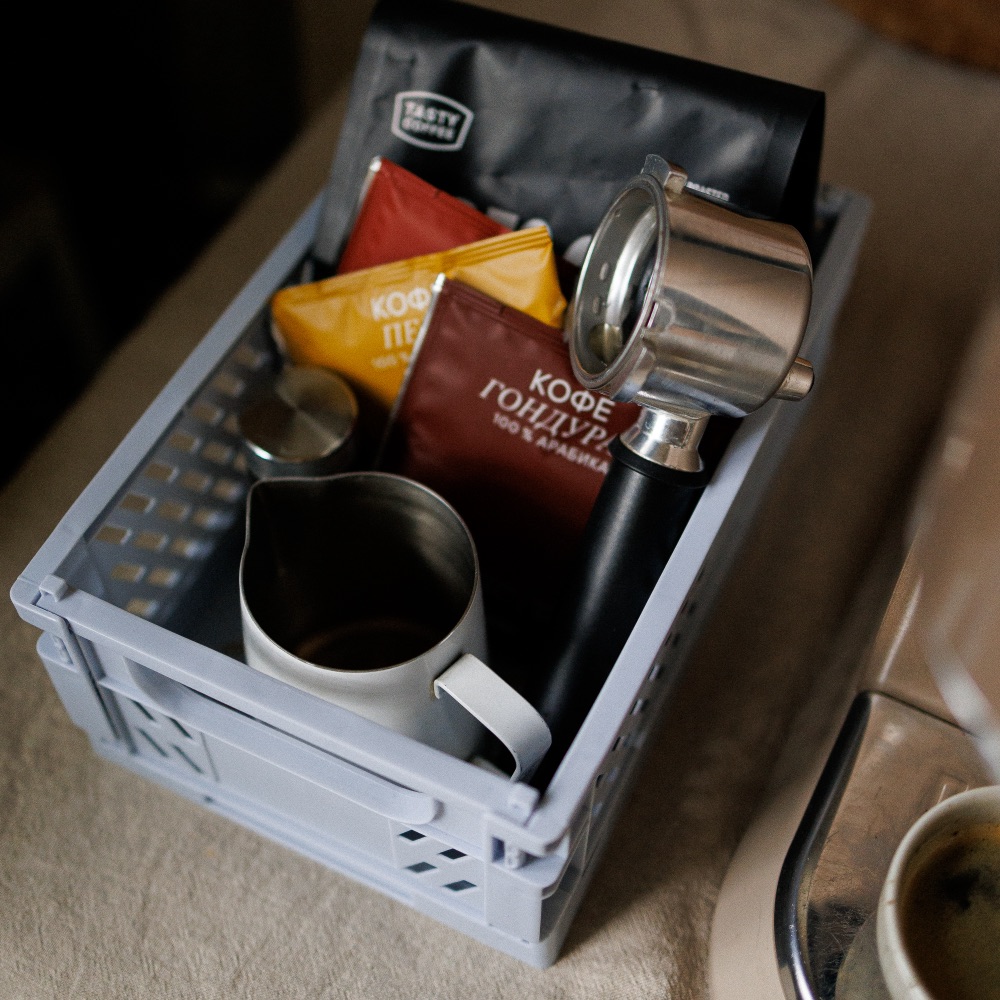 Пластиковые складные боксы 25х15 см (разные цвета) - фото 17