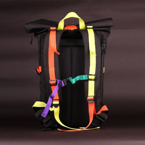 Рюкзак GO Technic Rolltop M черный-цветной