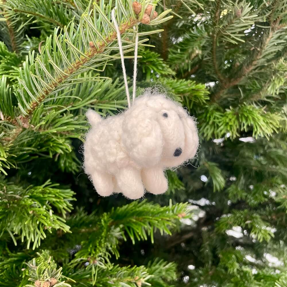 Елочная игрушка из валяной шерсти Aveva Пудель - фото 3