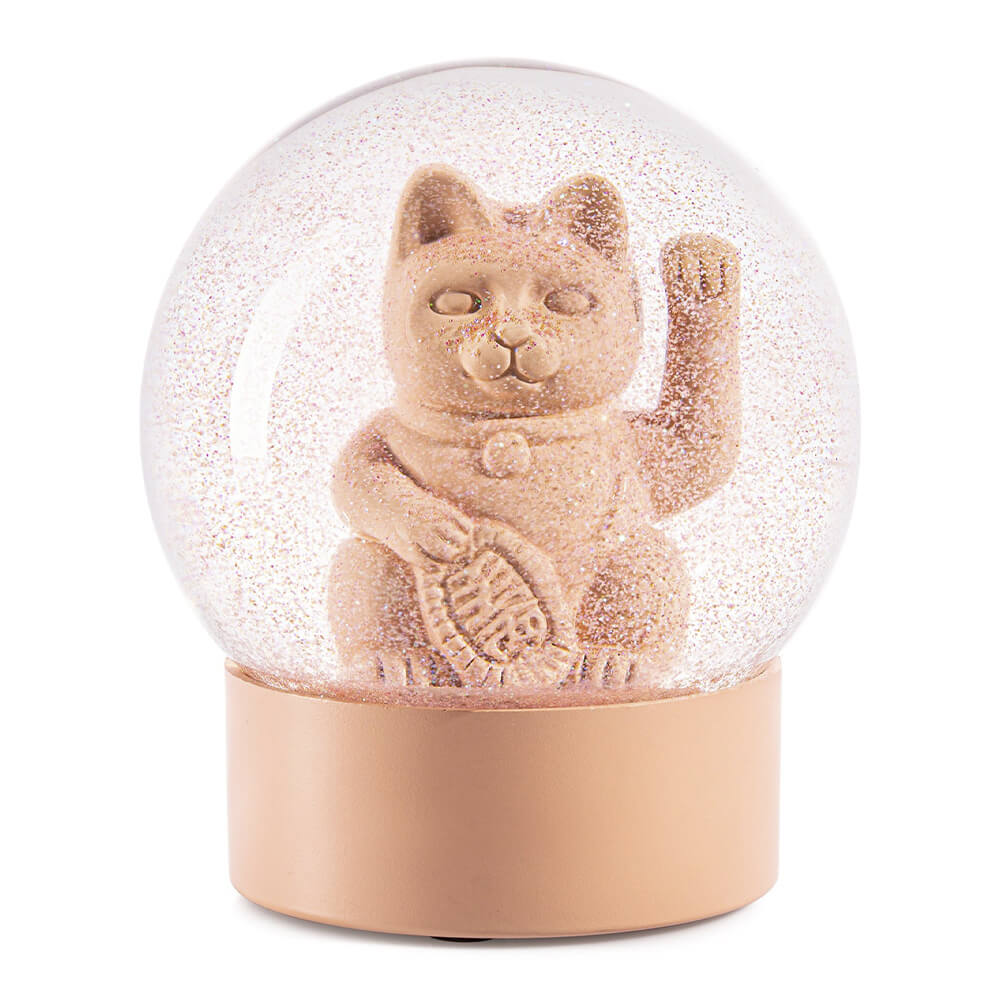 Снежный шар Манэки-нэко - Lucky Cat розовый - фото 2
