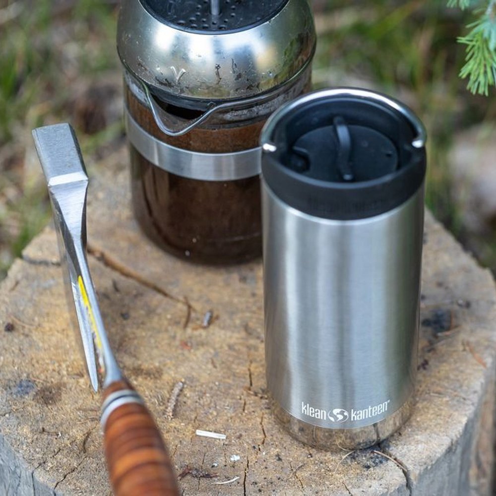 Термокружка Klean Kanteen TKWide 355 мл Cafe Cap Brushed Stainless - фото 5