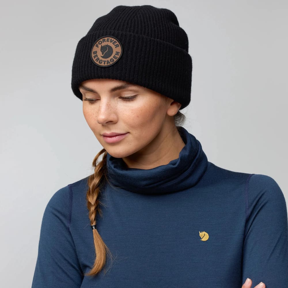Шапка Fjallraven Bergtagen Forever Wool Beanie Black (550) - фото 1