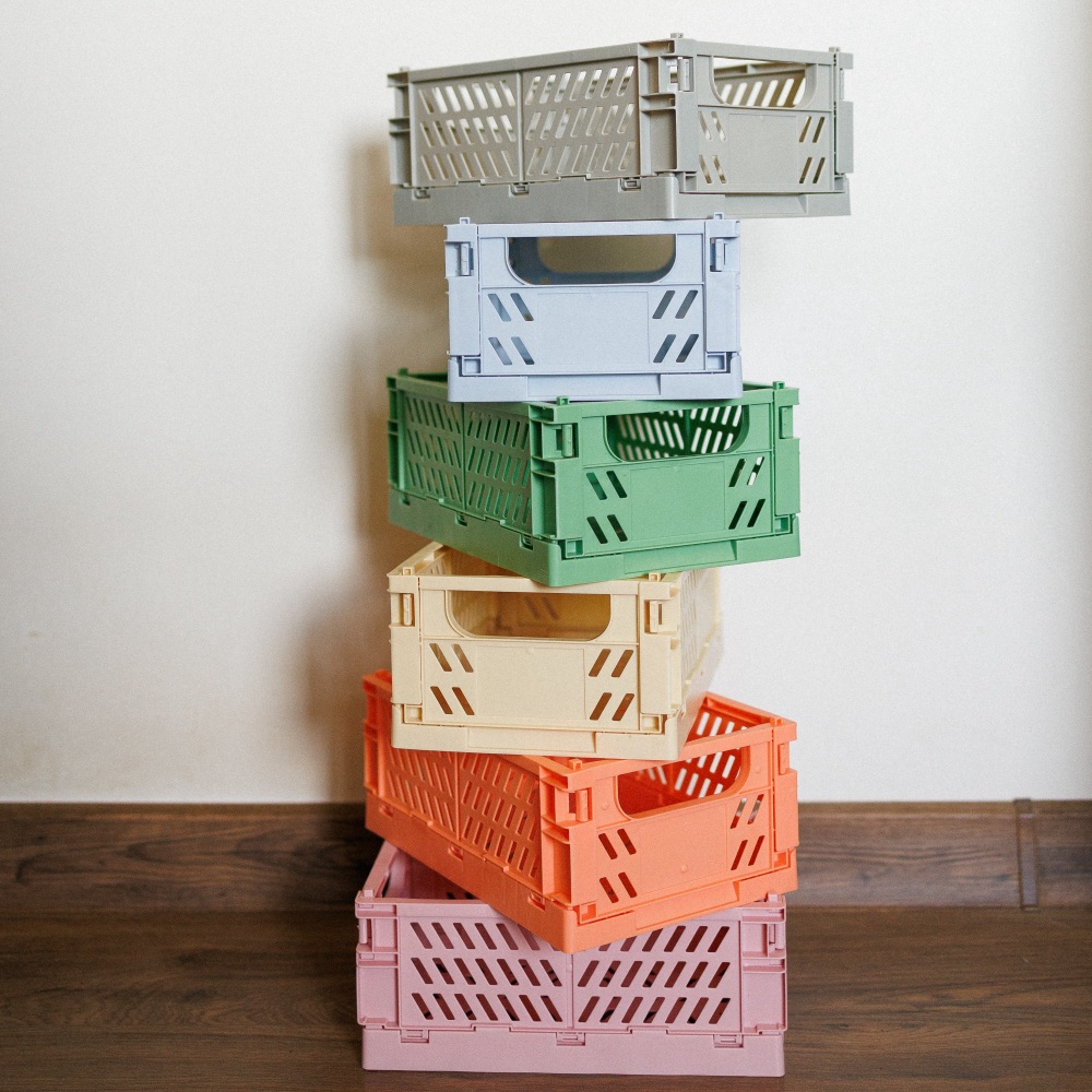 Пластиковые складные боксы 25х15 см (разные цвета) - фото 6