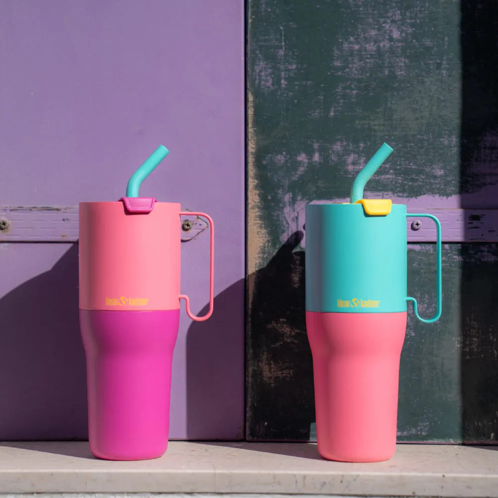 Термостакан Klean Kanteen Rise Tumbler 36oz Straw Lid (1065 мл) Turquoise Kaleidoscope Limited - фото 2