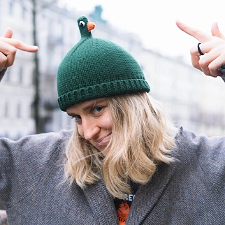 Шапка Friend Function Будь как голубь темно-зеленый