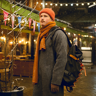 Рюкзак Friend Function роллтоп с цветными стропами