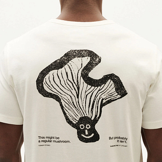 Футболка Thinking Mu Funghi back белая