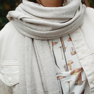 Шерстяной шарф Friend Function Топленое молоко