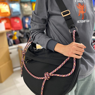 Сумка Friend Function ИЗИ черная с бордовым