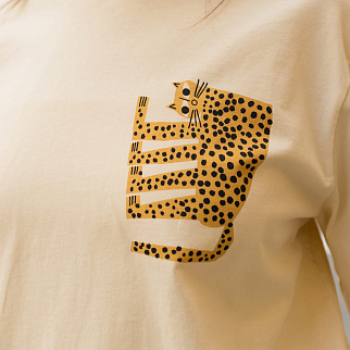 Футболка Bask In The Sun LEOPARD cream