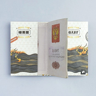 Обложка для паспорта из тайвека New Wallet New Darkside