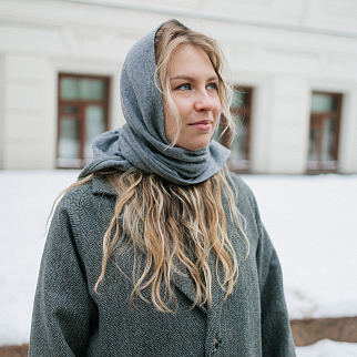 Косынка Friend Function шерстяная и серая (как будни)