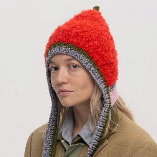 Чепчик CHECK YA HEAD красный 2514/33