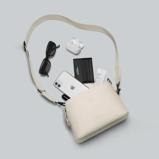 Кроссбоди сумка Gaston Luga Splashini Cloud Cream