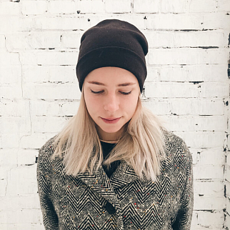 Шапка шерстяная Friend Function Горький Шоколад