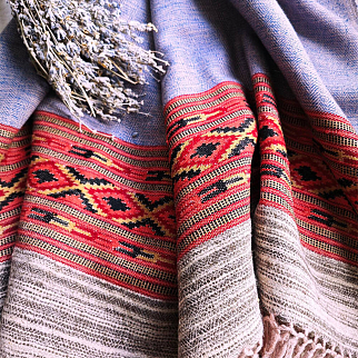 Большой шерстяной шарф Lavender Folk