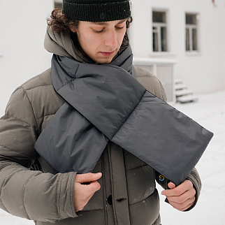 Дутый шарф Friend Function серый