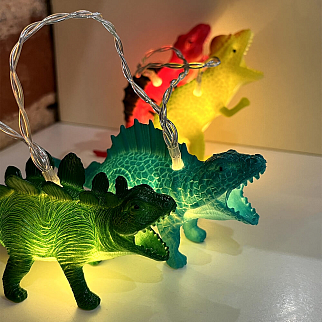 Гирлянда Friend Function с динозаврами