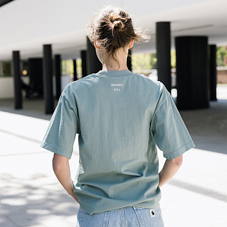 Футболка Akomplice Love Over Fear Embroidered Slate Green