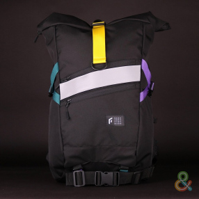 Рюкзак GO Technic Rolltop L черный-цветной