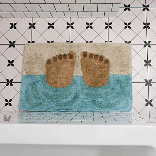 Коврик для ванной с ногами REX