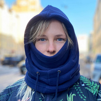 Капюшон Kusto Hood L синий