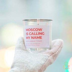 Ароматическая свеча taddywax Moscow is calling my name