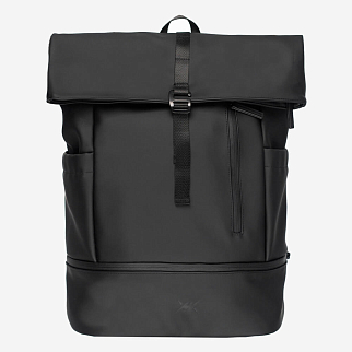 Рюкзак Молодость Roll Top Tech Leather черный