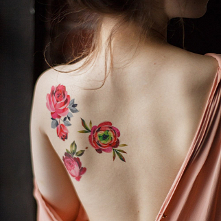 Временная татуировка Roses