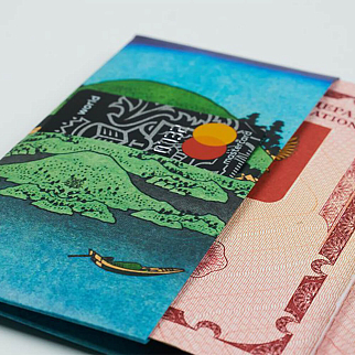 Обложка для паспорта из тайвека New Wallet Fuji
