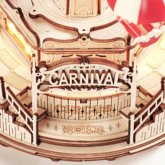 3D-пазл + музыкальная шкатулка Robotime Parachute Tower