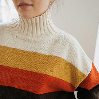 Свитер Thinking Mu Stripes Imogen оверсайз