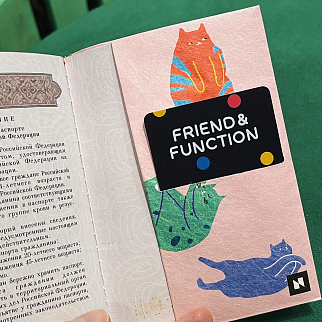 Обложка для паспорта из тайвека New Wallet New Funnycats