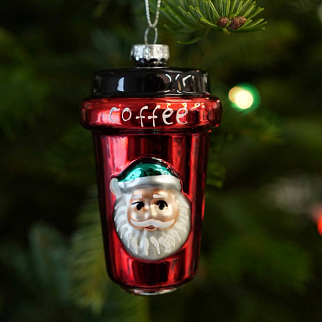 Елочные игрушки для любителей кофе (3 штуки)