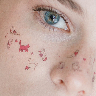 Временная татуировка - веснушки Fake Freckles: Cat