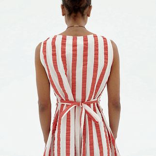 Платье Thinking Mu Red Maxi Stripes Cecile