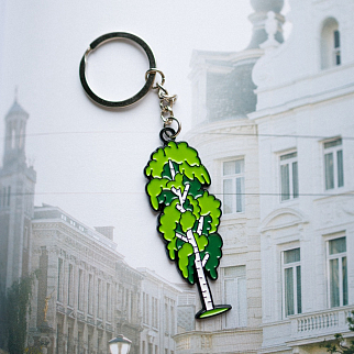 Брелок металлический FRIEND FUNCTION Береза