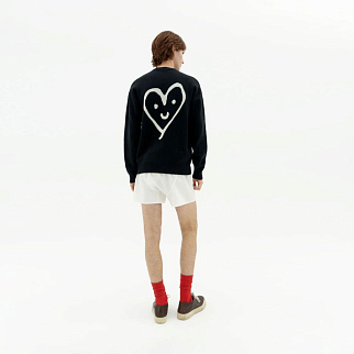 Свитер Thinking Mu Black Heart Khem
